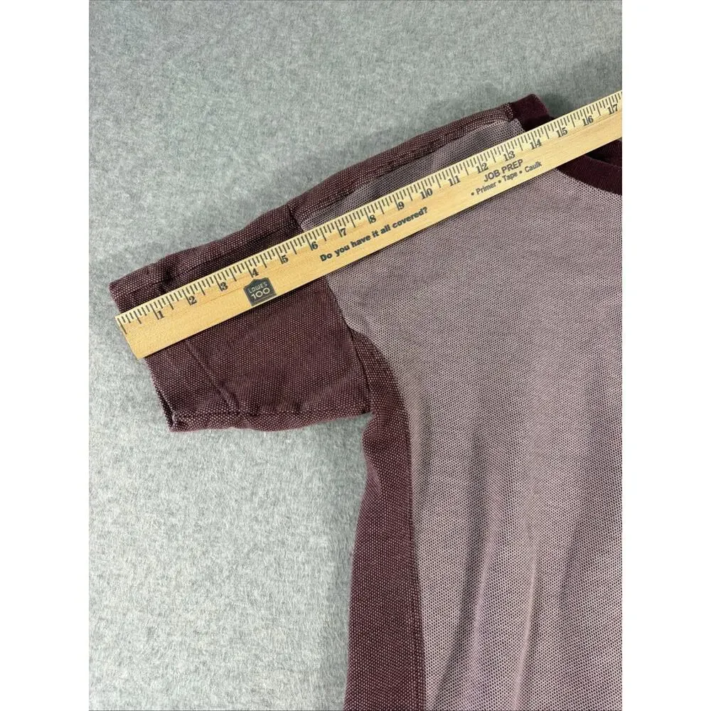 Nike Large Woven Shirt, Burgundy, Short Sleeve, Golf Shirt